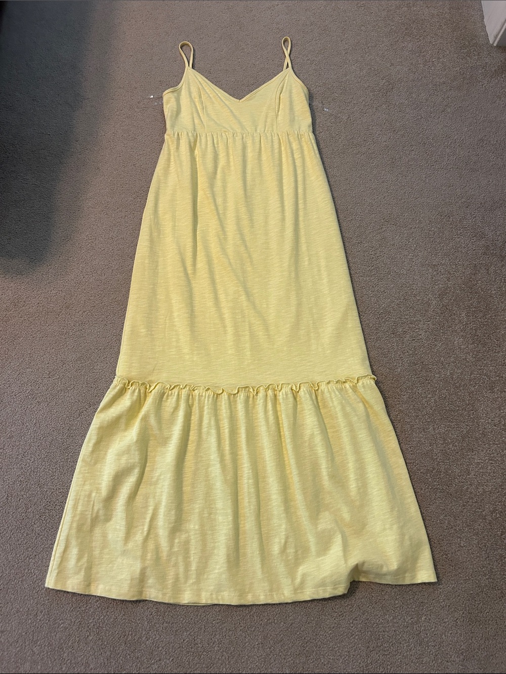 New yellow summer maxi dress